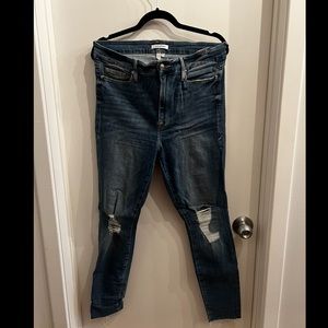 Good American Good Waist Distressed Skinny Jeans